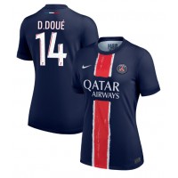 Camiseta Paris Saint-Germain Desire Doue #14 Primera Equipación para mujer 2024-25 manga corta